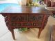 Antique Primitive Handcrafted Carved Wood Sideboard Table Or Console W/drawers Primitives photo 2