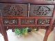 Antique Primitive Handcrafted Carved Wood Sideboard Table Or Console W/drawers Primitives photo 3