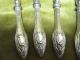 Rare French 800 Silver (handle Only) 6 Chop Holders Louis Xvi St France photo 3