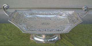 Vintage Marcus & Co.  Sterling Silver Footed Centerpiece.  C.  1940.  Awesome Beauty photo