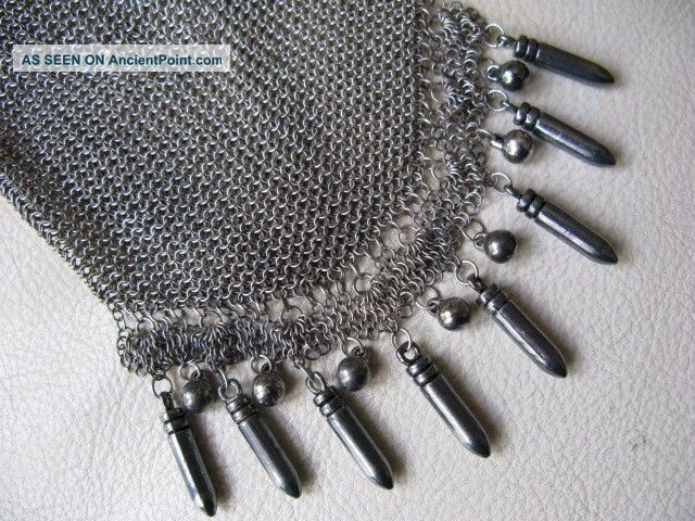 Antique Art Deco Silver T Greek Key Bullet Tassel Cathedral Frame Purse Germany Art Deco photo