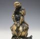Chinese Brass Hand - Carved Monkey & Peach Statue W Xuande Mark Gd9699 Other Antique Chinese Statues photo 1