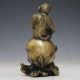 Chinese Brass Hand - Carved Monkey & Peach Statue W Xuande Mark Gd9699 Other Antique Chinese Statues photo 5