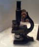 Antique Brass Spencer Microscope In Wooden Box 63412 Microscopes & Lab Equipment photo 1