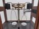 Vintage L Oertling Releas - O - Matic Balance Apothecary Scales In Cabinet Mod.  125a Other Antique Science Equip photo 2