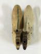 (2) Antique Cobbler Wooden High Heels Shoe Forms Left 6 1/2a,  Right 6a Dated 1936 Primitives photo 3