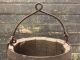 Antique Vtg 1800s Paint Nail Bucket W/ Wrought Iron Handle Keg Barrel Primitives photo 2