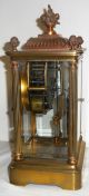Antique Seth Thomas Kaiser Empire 15 Day Chime Clock Crystal Regulator Clocks photo 6