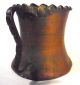 Vintage Large Copper & Tin - Size Tankard Mug Planter Metalware photo 3