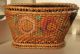 Small Painted Covered Basket,  19th Century Primitives photo 1
