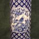 Antique Porcelain Delft Vase Blue And White With Bird Vases photo 4