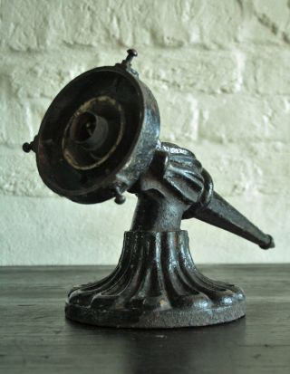 Vintage Art Deco Cast Iron Wall Light,  Marked ' Made In England ' photo