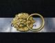 Drawer Ring Pull Lions Head Brass 1900-1950 photo 2
