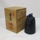 K755: Japanese Copper Hanging Bell Of Good Taste With Signed Box Bells photo 9
