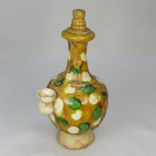 E747: Chinese Pottery Vase Or Water Pot Of Traditional Sansai Style photo