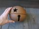 Huge 7 Inch Rusty Jingle Bell Primitive Decor Winter Rustic Country Star Cutout Primitives photo 1