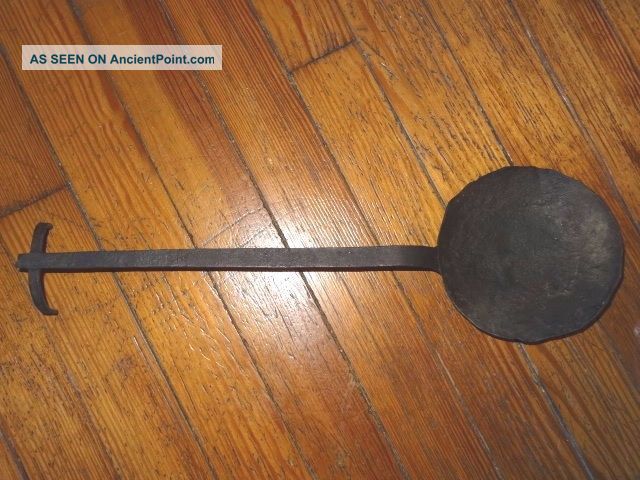 Antique Blacksmith Wrought Iron Ladle,  Spatula/shovel Gettysburg,  Pa Found Primitives photo