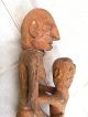 Carved Wood Asmat Human Couple,  Southwest Guinea Pacific Islands & Oceania photo 9