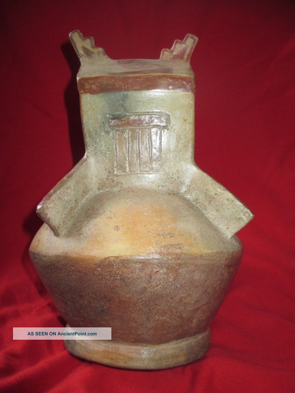 Mochica Pottery Antique Precolumbian Moche Ceramic House Scene Ceramic The Americas photo