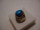 Vintage Islamic Middle Eastern Tribal Ethnic Natural Turquoise Ring خاتم اسلامي Islamic photo 10