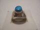 Vintage Islamic Middle Eastern Tribal Ethnic Natural Turquoise Ring خاتم اسلامي Islamic photo 2