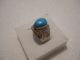 Vintage Islamic Middle Eastern Tribal Ethnic Natural Turquoise Ring خاتم اسلامي Islamic photo 6