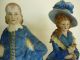 Antique German Figurines - Victorian - Stamped Germany W/ Gold Anchor - Exc - Read Figurines photo 1