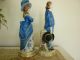 Antique German Figurines - Victorian - Stamped Germany W/ Gold Anchor - Exc - Read Figurines photo 4