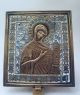 Russia Orthodox Bronze Icon The Virgin From Deesis.  Enamel Roman photo 1