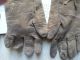 Antique Centenary Indian Nez Perce Beaded Buckskin Gloves - Very Native American photo 9