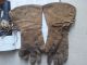 Antique Centenary Indian Nez Perce Beaded Buckskin Gloves - Very Native American photo 7