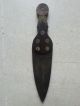 Rare Antique Indian Paddle Handle Trade Knife With 