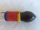 Antique 1800s War Club Beaded Tribal African Ceremonal Maasai Zulu Knobkerrie Other African Antiques photo 7