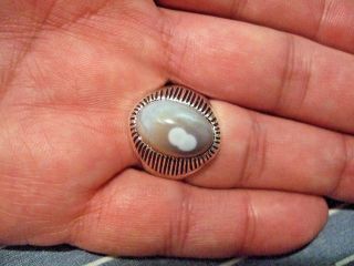 Vintage Islamic Middle Eastern Tribal Ethnic Banded Agate Ring خاتم اسلامي photo