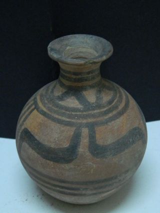 Ancient Teracotta Painted Pot Indus Valley 2500 Bc Pt15274 photo