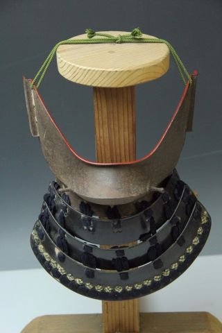 Japanese Antique Late Edo Era Iron Menpo Mask Samurai Armor Yoroi Kacchu J186 photo