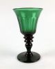 10 Antique 19th Century English Green Glass Wine Glasses - Stemware Stemware photo 2