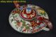 China Vintage Collectible Old Cloisonne Painting Flower Decor Noble Red Teapot Cloisonne photo 3