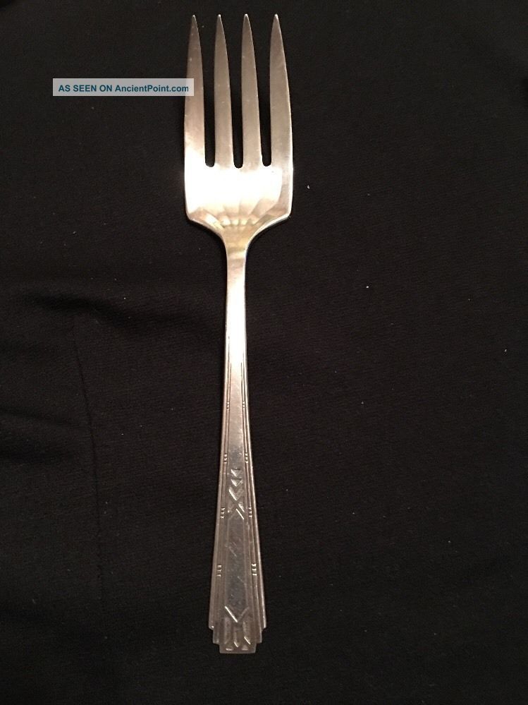 Oneida Community Tudor Plate Friendship / Medality Meat Serving Fork Silverware Flatware & Silverware photo