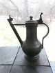 Aged Hallmarked Swiss Pewter Water Or Coffee Decanter Circa 1840 ' S Metalware photo 4
