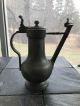 Aged Hallmarked Swiss Pewter Water Or Coffee Decanter Circa 1840 ' S Metalware photo 5
