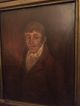 18th C Early Old Antique Painting Portrait Picture On Tin Gentleman Boy Primitives photo 10