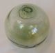 Vintage Japanese Glass Fishing Float Pale Moss Green,  Bubbles,  Striations (47) Fishing Nets & Floats photo 3