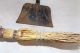 Vintage Small Straw Whisk And Dustpan,  Wood Stove Hearth Ware photo 2