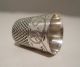 Stern Bros 7 Antique Sterling Silver Engraved Floral Scroll Thimble C.  1900 Thimbles photo 2