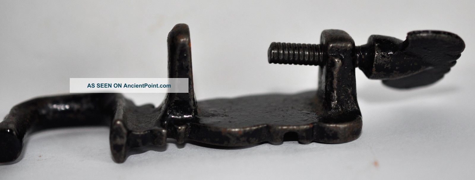 Antique Victorian Iron Sewing Table Clamp Other Antique Sewing photo