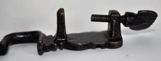 Antique Victorian Iron Sewing Table Clamp photo