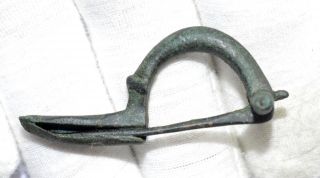 Ancient Roman Bronze Decorated Bow Type Brooch/fibula - A453 photo