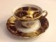 24k Gold Tea Cup & Saucer W/hand Painted Scene From Bavaria Germany Ex - Fs Cups & Saucers photo 2