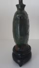 Stunning Antique Art Pottery Canteen/great Color & Glaze/early1900s Lamps photo 3